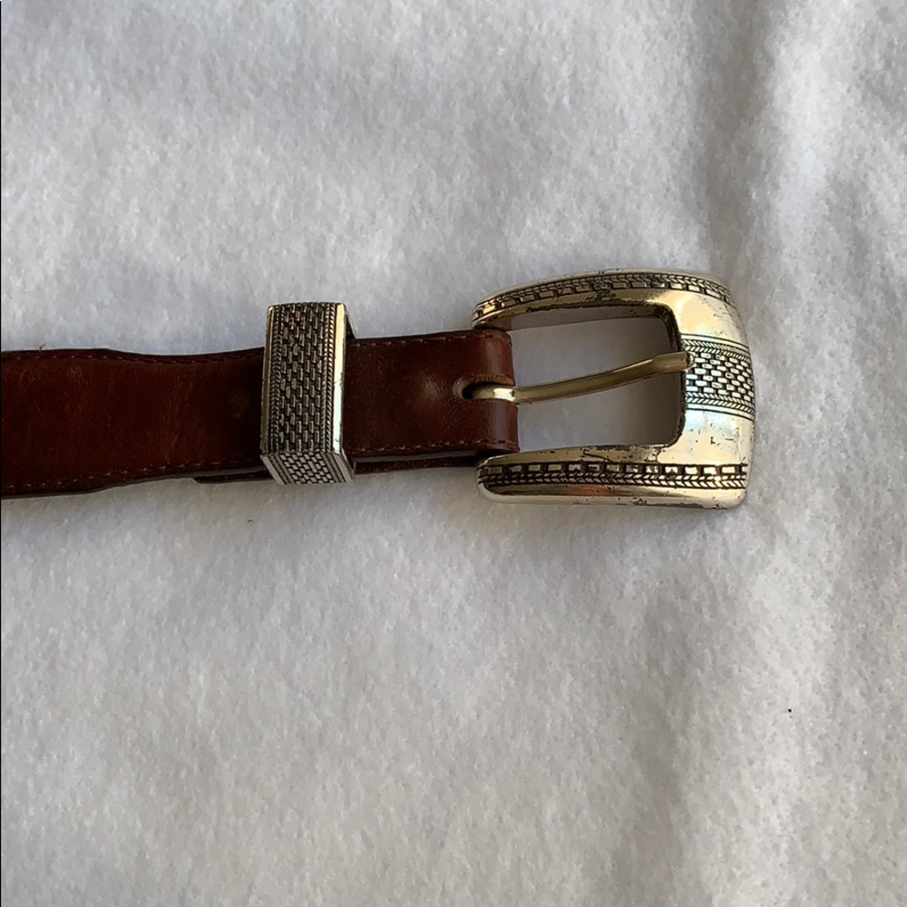 Brown leather Brighton belt